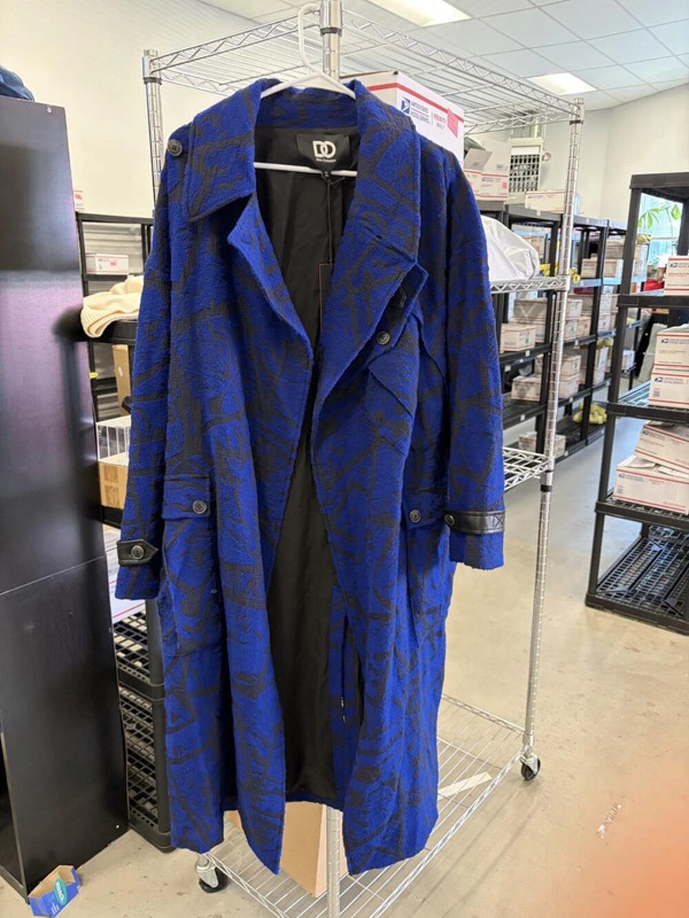 Dee ocleppo women's myah military styled coat, sodalite blue